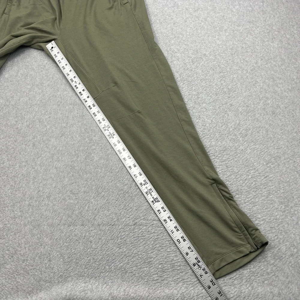 Adidas Urban Global Jogger Pants Mens Large Green Tapered Ankle Zip Stretch Gym